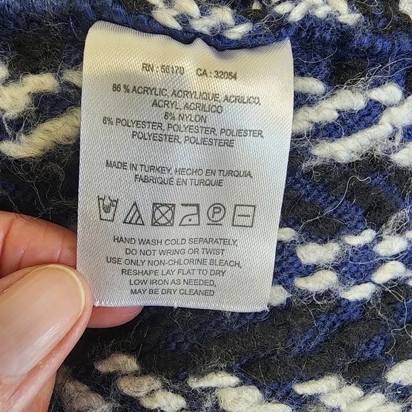 Anthropologie Sleeping On Snow  Blue Cardigan  One Size - Picture 13 of 14